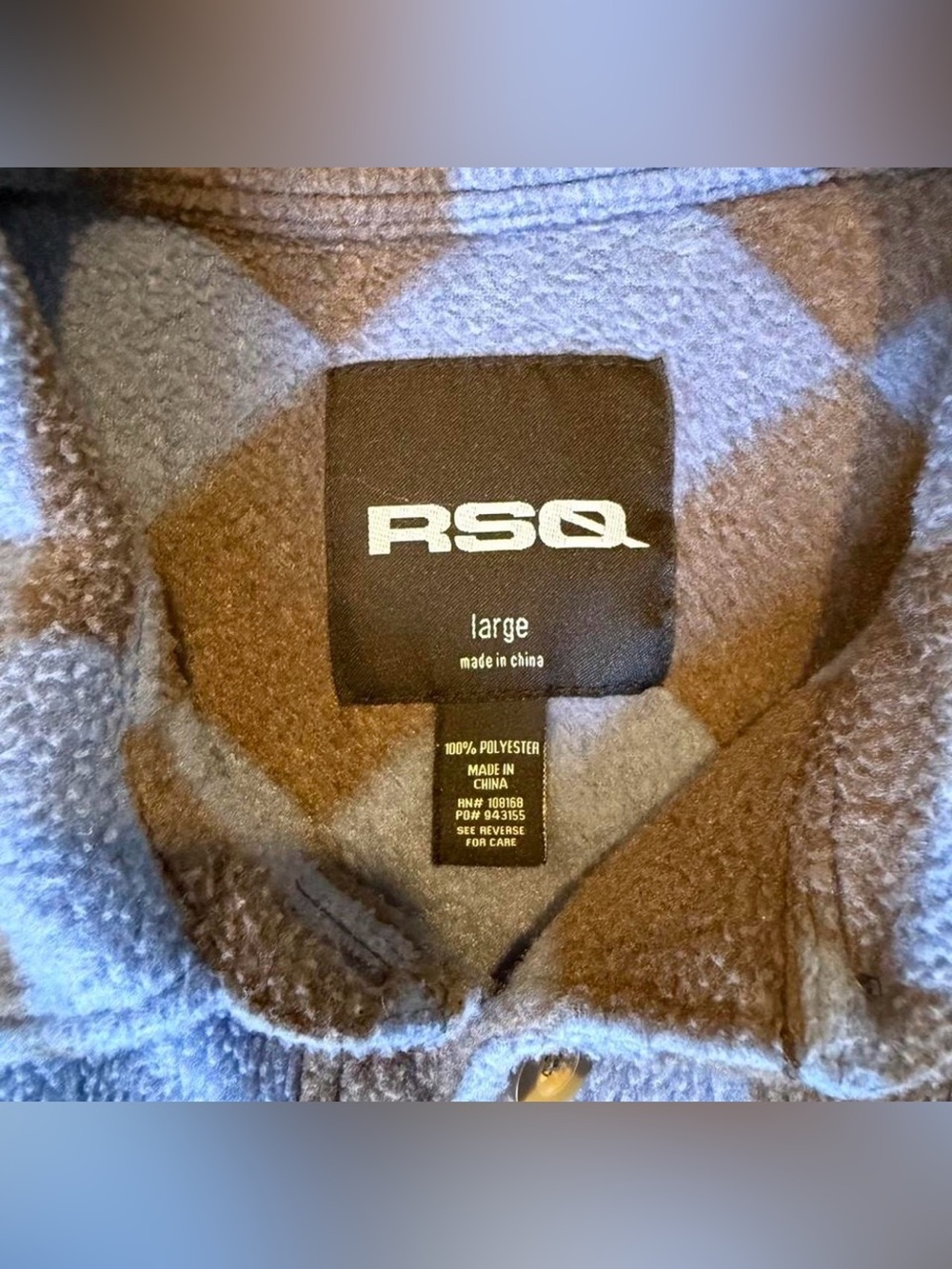 RSQ Checkered Flannel Shirt - Picture 3 of 3